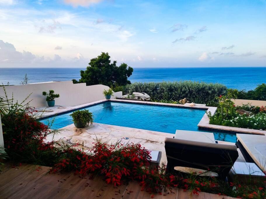 Villa With Pool And Sea View Fontein Exteriör bild